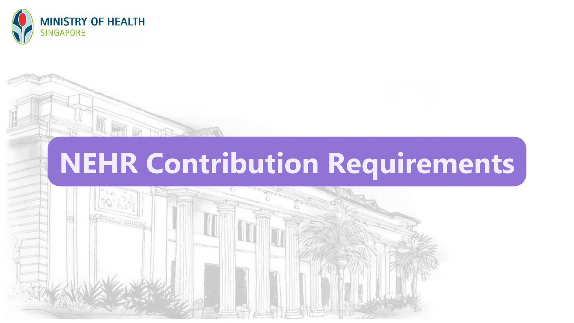 A thumbnail depicting the cover page of the [July 2026] NEHR Data Contribution Requirements document.